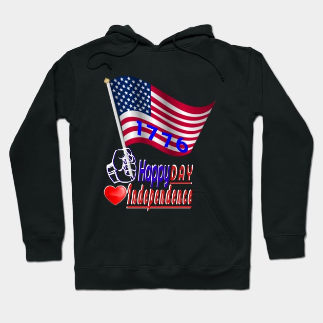 Independence Day in the United States Fourt of july Hoodie by Top-you